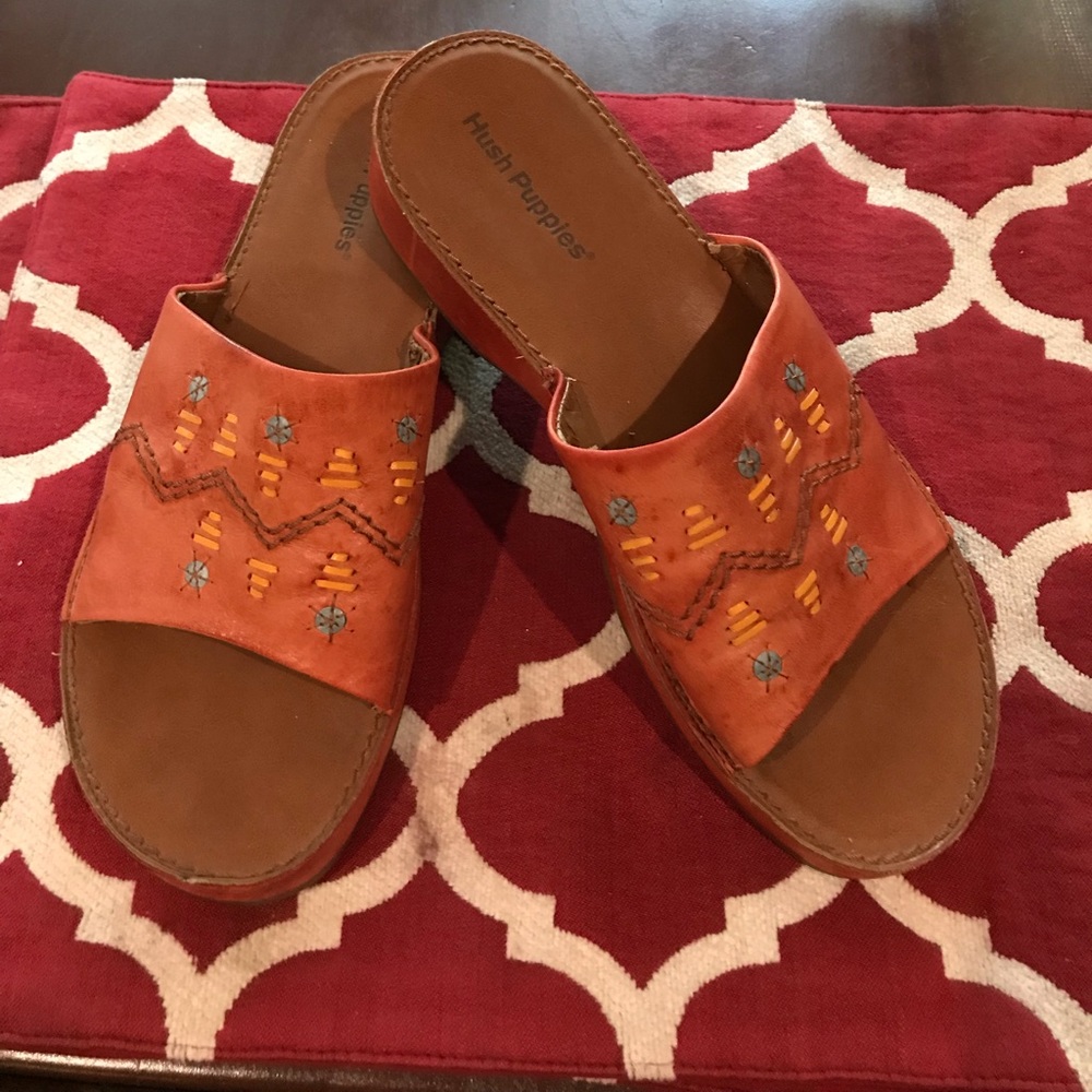 Orange Hushpuppy’s Sandals